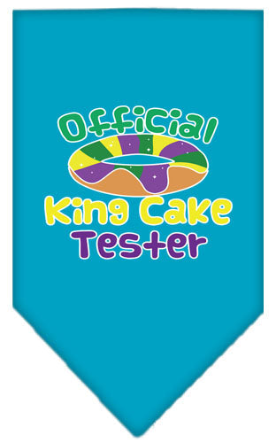 “King Cake Tester” Cotton Pet Bandana from As You Wish Apparel – Mardi Gras Dog Bandana