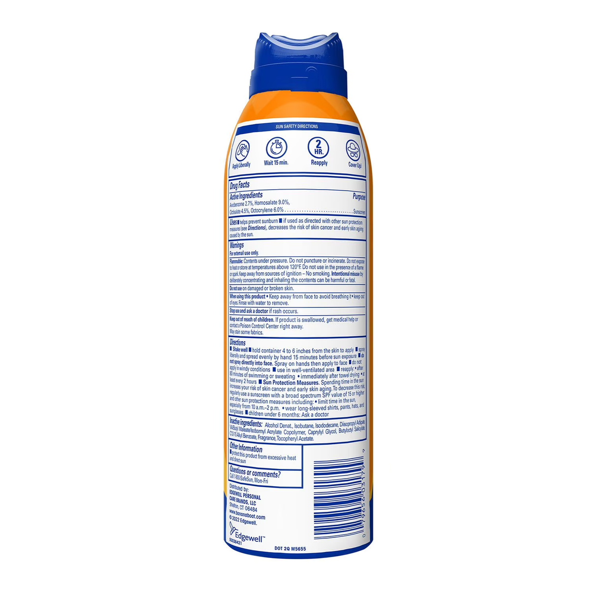 Banana Boat Sport Ultra SPF 50 Sunscreen Spray – 6 oz Water & Sweat Resistant