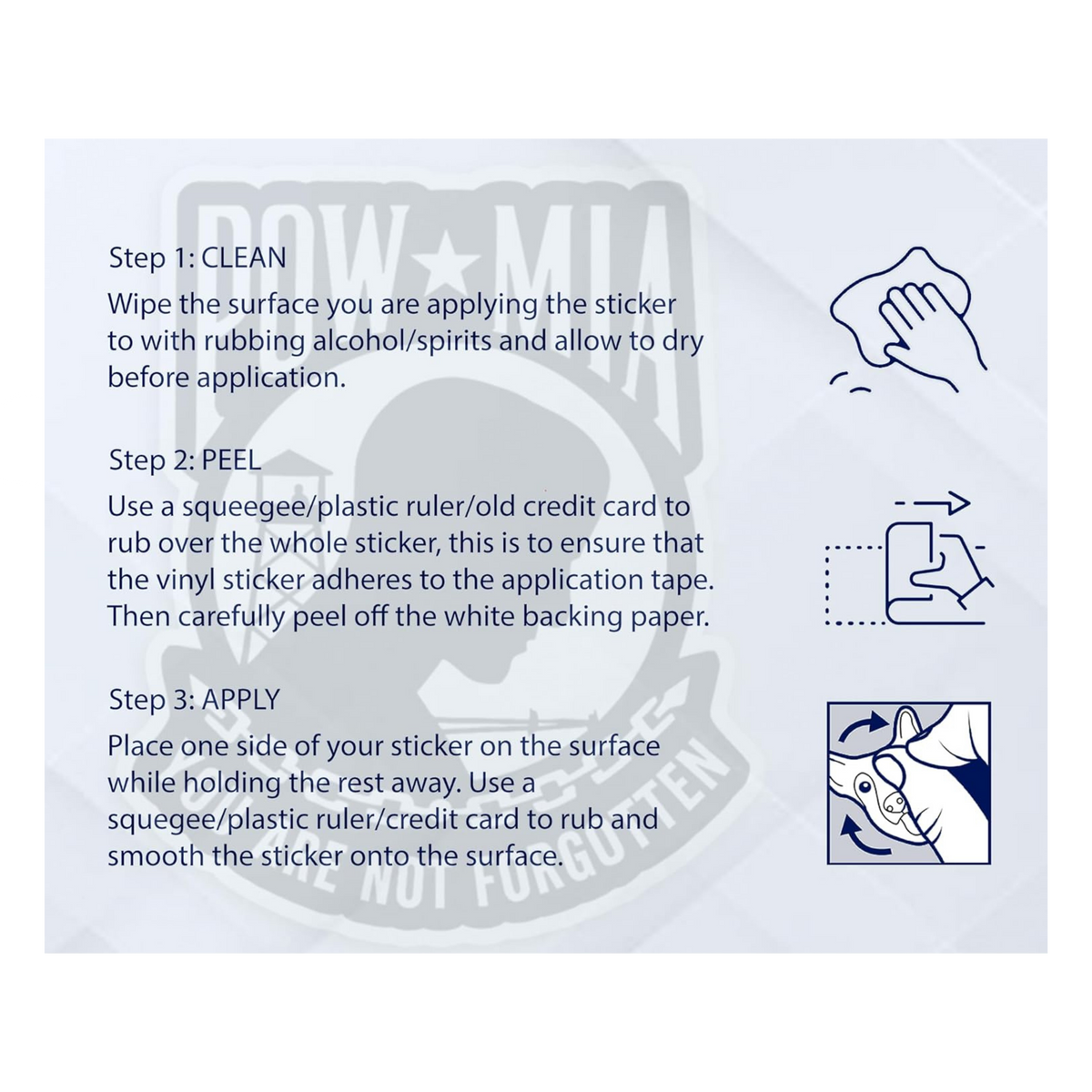POW MIA Sticker | Waterproof Patriotic Vinyl Sticker