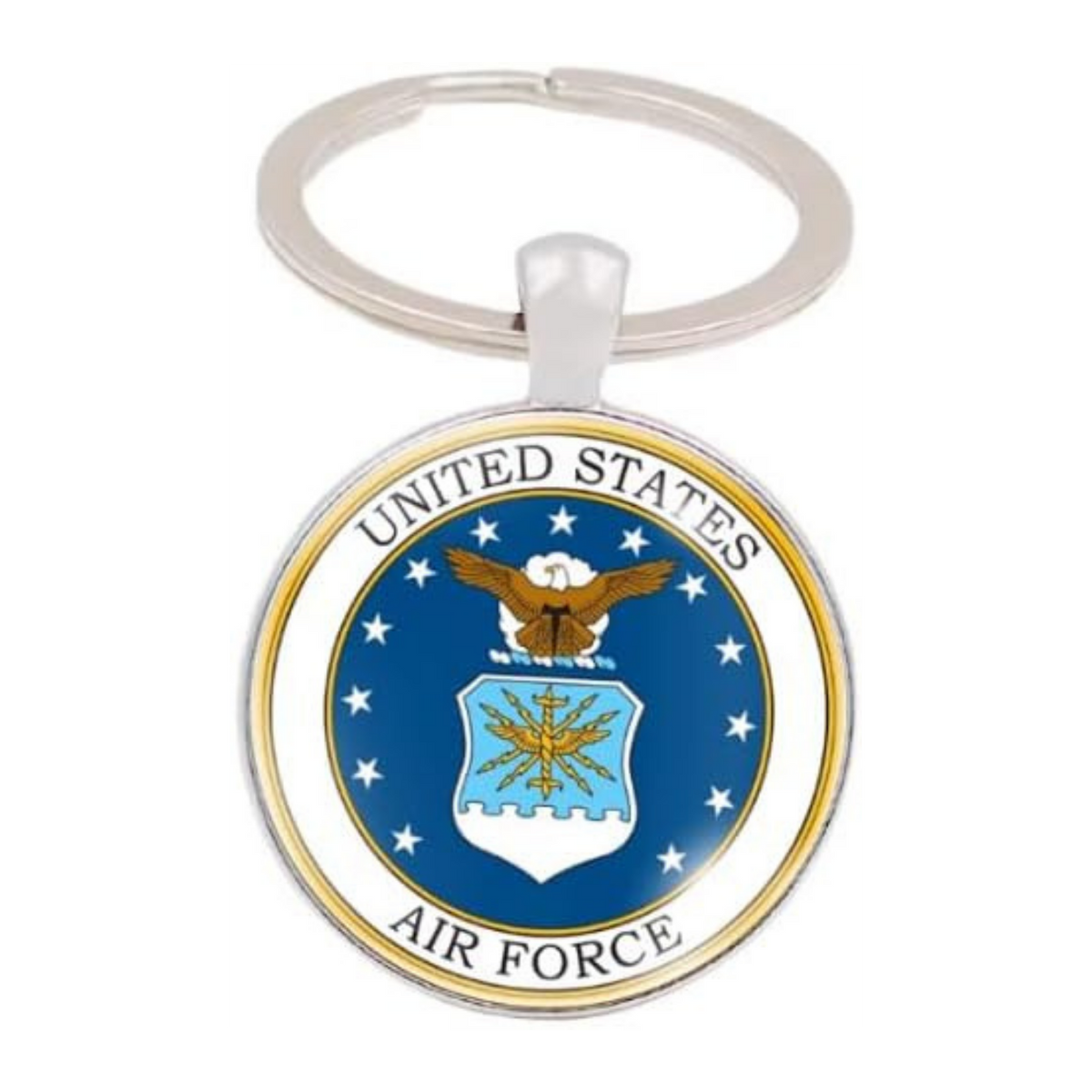 Military Round Keychain
