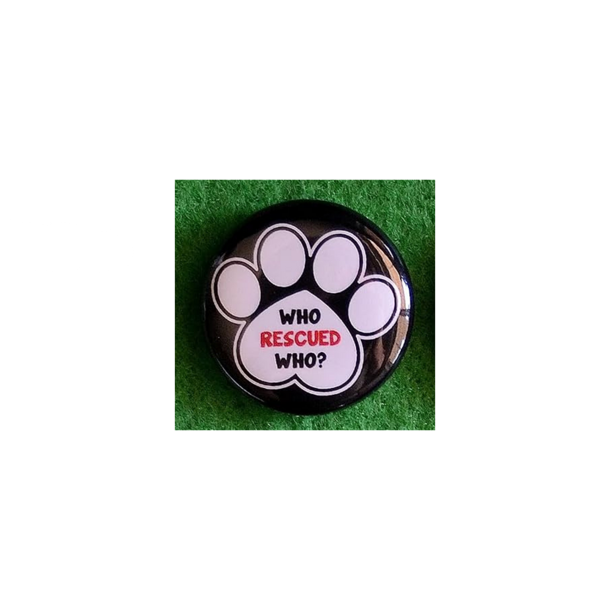 Dog Lover Round Magnet | “Man’s Best Friend” Canine Fridge Magnet (1.5”)