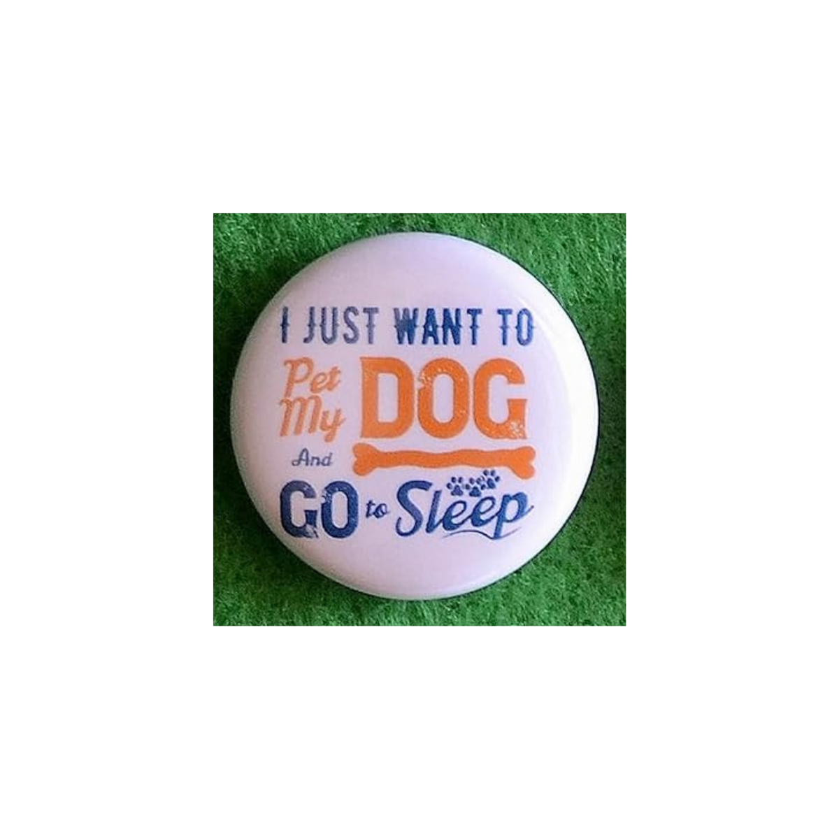 Dog Lover Round Magnet | “Man’s Best Friend” Canine Fridge Magnet (1.5”)