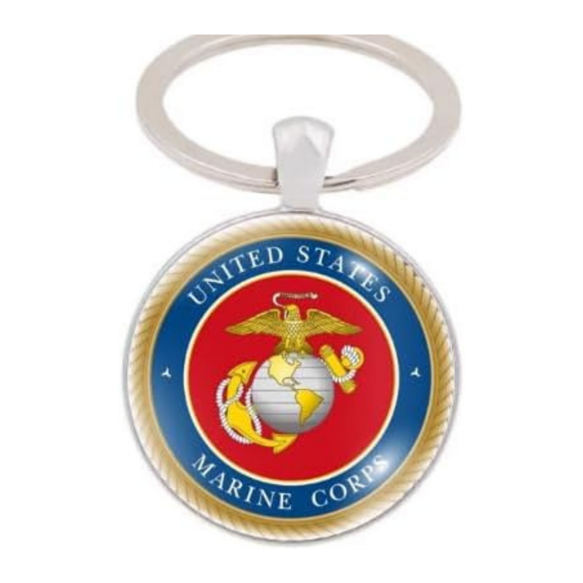 Military Round Keychain