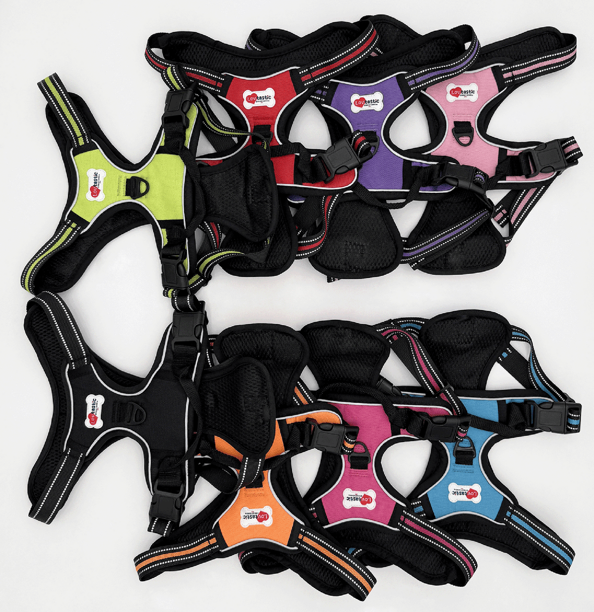 Lovtastic Creations® No-Pull Dog Harness - with Strong & Durable Dog Leash & Free Poopbag Holder 3pcs Set | Reflective No-Choke Pet Harness