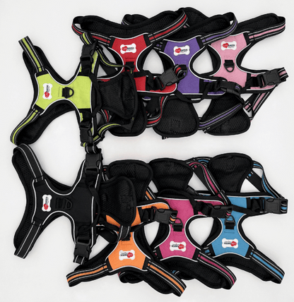 Lovtastic Creations® No-Pull Dog Harness - with Strong & Durable Dog Leash & Free Poopbag Holder 3pcs Set | Reflective No-Choke Pet Harness