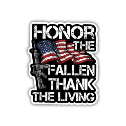 Veterans Thank You Sticker | Military Patriotic Vinyl Sticker