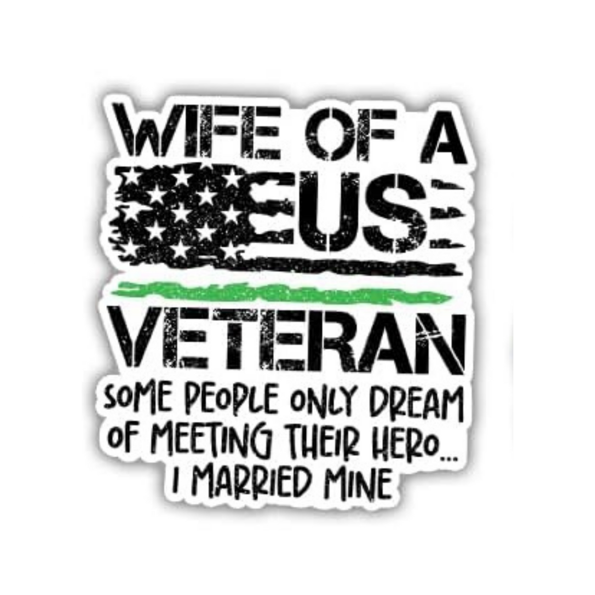 Veterans Thank You Sticker | Military Patriotic Vinyl Sticker