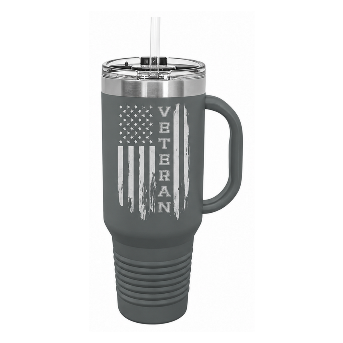 Veteran 40oz Tumbler W/ Handle, Veteran Gifts