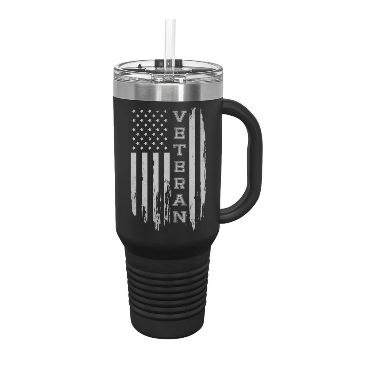 Veteran 40oz Tumbler W/ Handle, Veteran Gifts