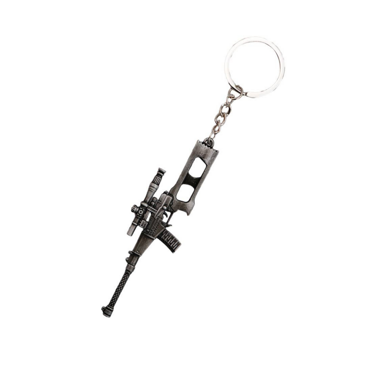 Combat Battle Rifle Gun Alloy Key Chain