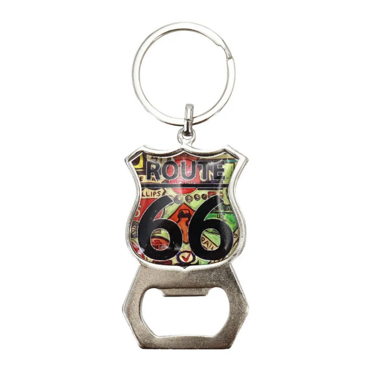 Historic Route 66 Variety Bottle Opener Key Chain