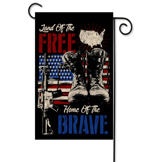 Land of the Free Garden Flag (12x18)