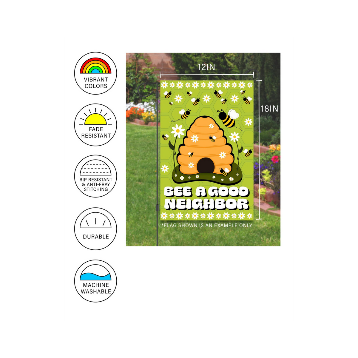 "Beware of Dog. The Cat is Shady as Hell Too" Garden Flag