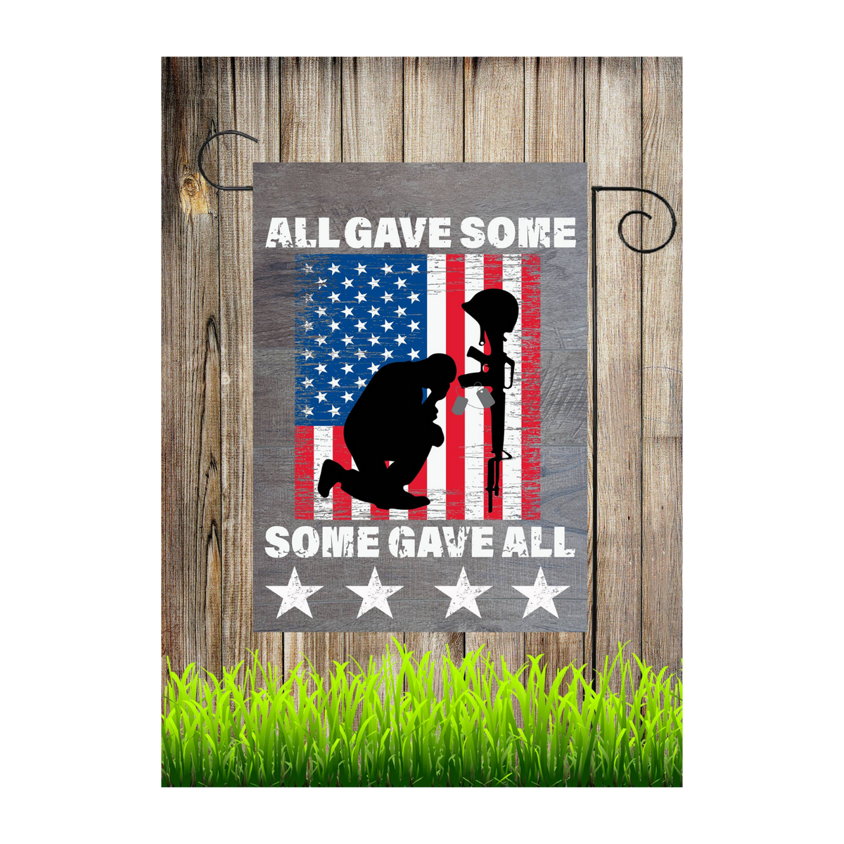 All Gave Some Garden Flag (12x18)