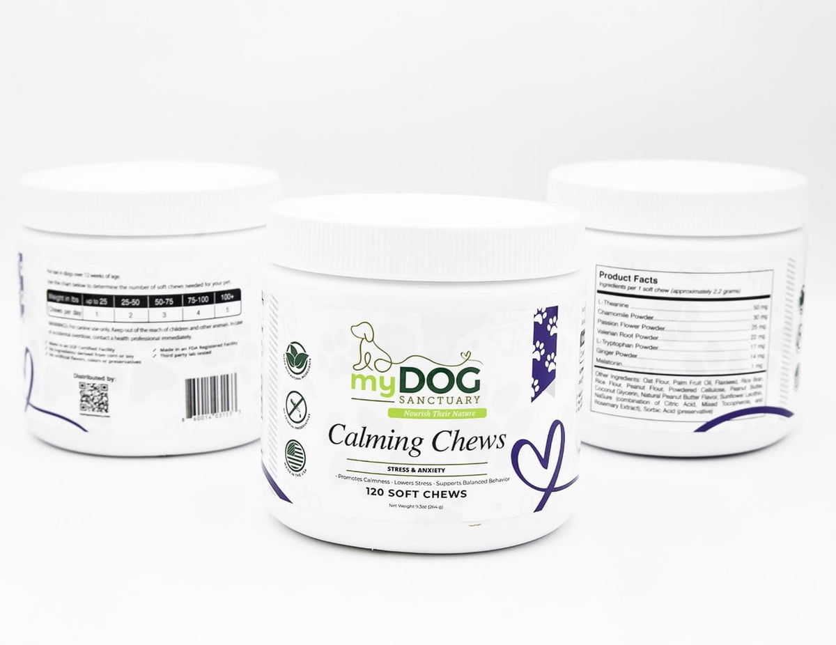 Tranquil Haven™ Calming Chews from My Dog Sanctuary – Dog Anxiety Support Treats