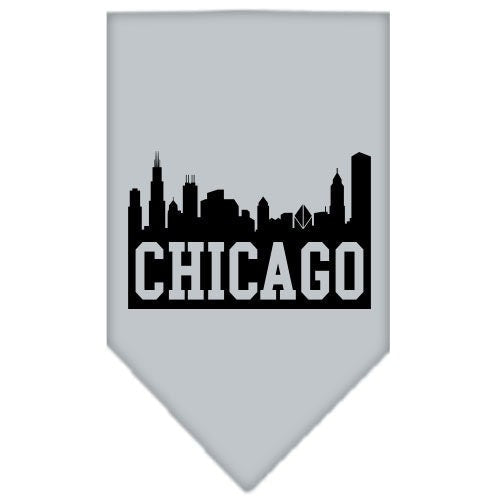 “Chicago Skyline” Cotton Pet Bandana from As You Wish Apparel – City Pride Dog Bandana