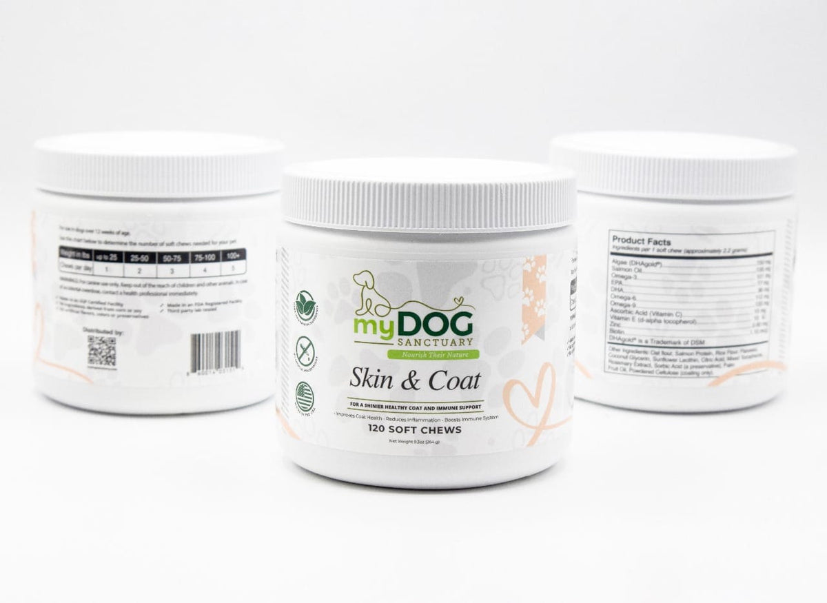 Radiant Refuge™ Skin & Coat Chews from My Dog Sanctuary – Dog Skin & Coat Wellness Supplements